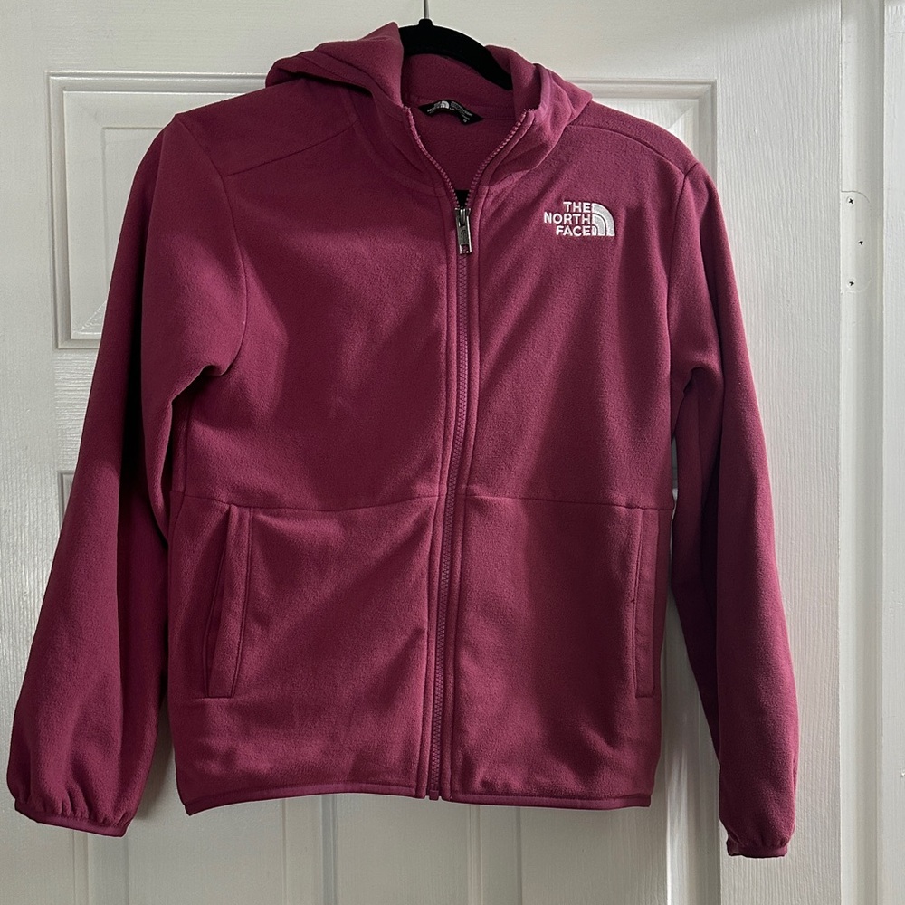 The North Face Kids' Burgundy Full-Zip Hoodie